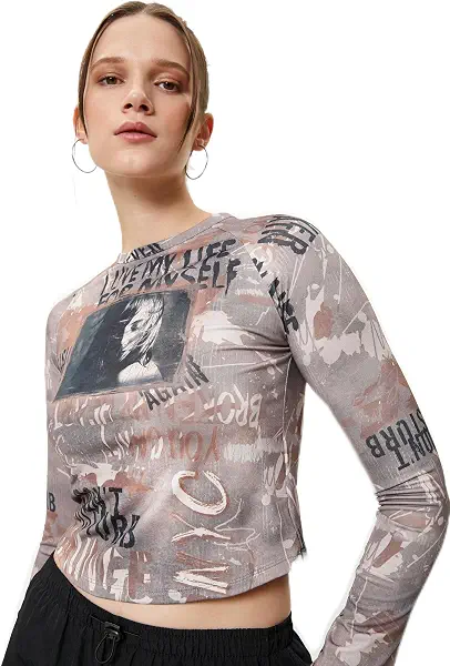 سعر ومواصفات KOTON Womens TSHIRT LS JERSEY (pack of 1) (B0CSX2KK2H) على Amazon EG