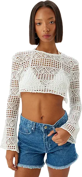 سعر ومواصفات KOTON Womens TSHIRT LS JERSEY (pack of 1) (B0DRT2G5L7) على Amazon EG