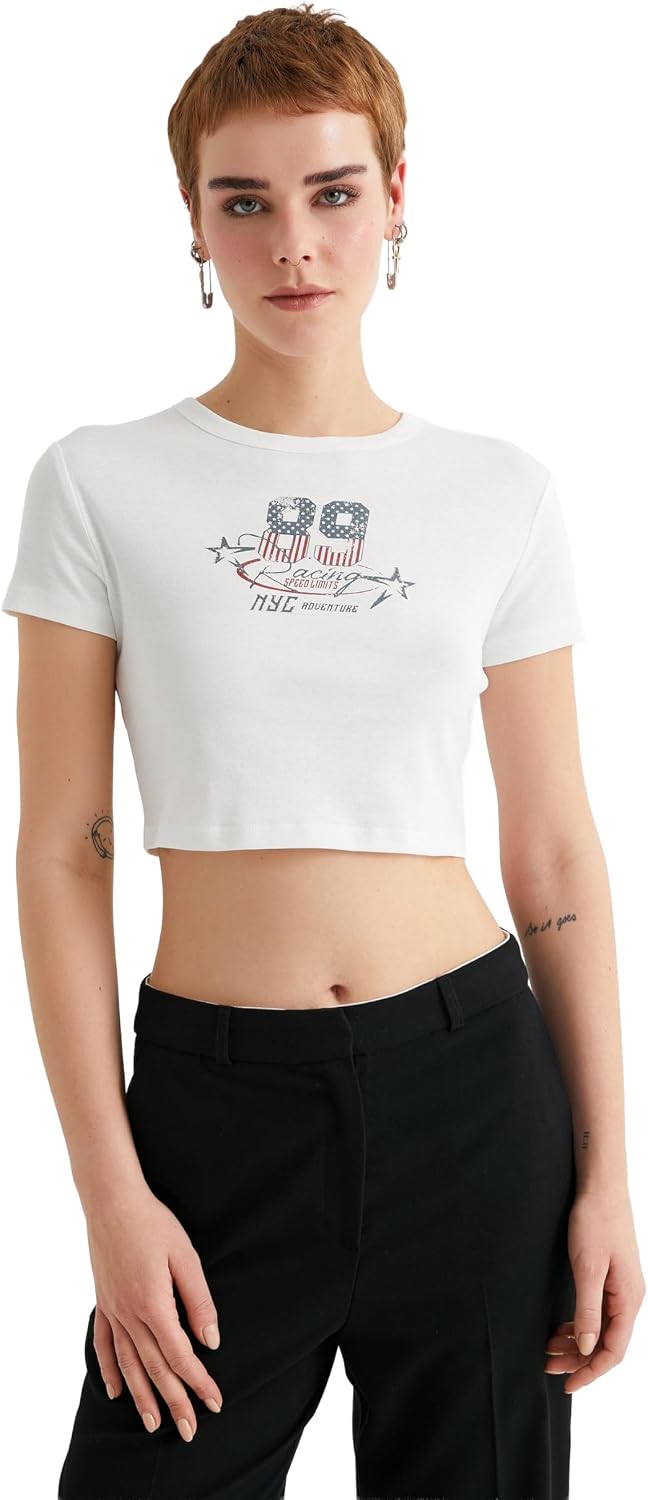 سعر ومواصفات KOTON Womens TSHIRT SS JERSEY (pack of 1) (B0CV82XLJ2) على Amazon EG