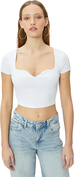 سعر ومواصفات KOTON Womens TSHIRT SS JERSEY (pack of 1) (B0D4K974NR) على Amazon EG