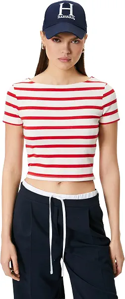 سعر ومواصفات KOTON Womens TSHIRT SS JERSEY (pack of 1) (B0D8ZC15V4) على Amazon EG