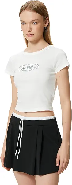 سعر ومواصفات KOTON Womens TSHIRT SS JERSEY (pack of 1) (B0DF97PHBT) على Amazon EG
