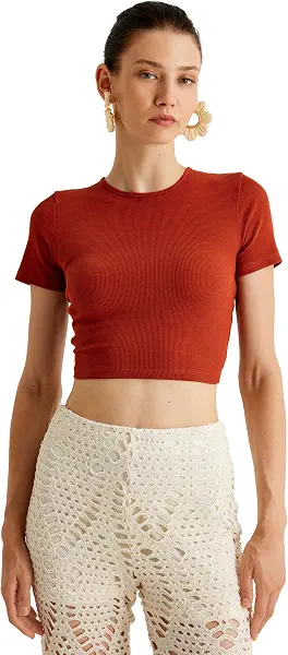 سعر ومواصفات KOTON Womens TSHIRT SS JERSEY (pack of 1) (B0DFCPLRZX) على Amazon EG