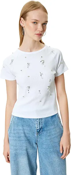 سعر ومواصفات KOTON Womens TSHIRT SS JERSEY (pack of 1) (B0DFCRJKQ1) على Amazon EG