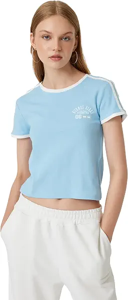 سعر ومواصفات KOTON Womens TSHIRT SS JERSEY (pack of 1) (B0DFCTC8VQ) على Amazon EG