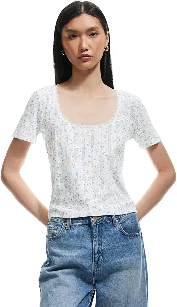 سعر ومواصفات KOTON Womens TSHIRT SS JERSEY (pack of 1) (B0DZHXN56G) على Amazon EG