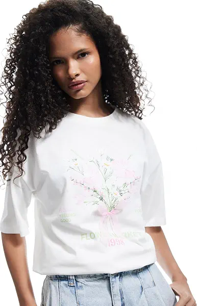 سعر ومواصفات KOTON Womens TSHIRT SS JERSEY (pack of 1) (B0F3DDPYB1) على Amazon EG