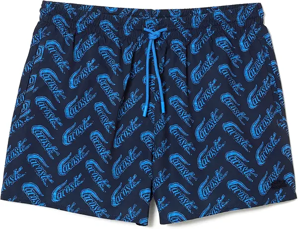 سعر ومواصفات Lacoste Mens Recycled Polyester Print Swim Trunks Swim Trunks (pack of 1) (B0BMQMYXJQ) على Amazon EG