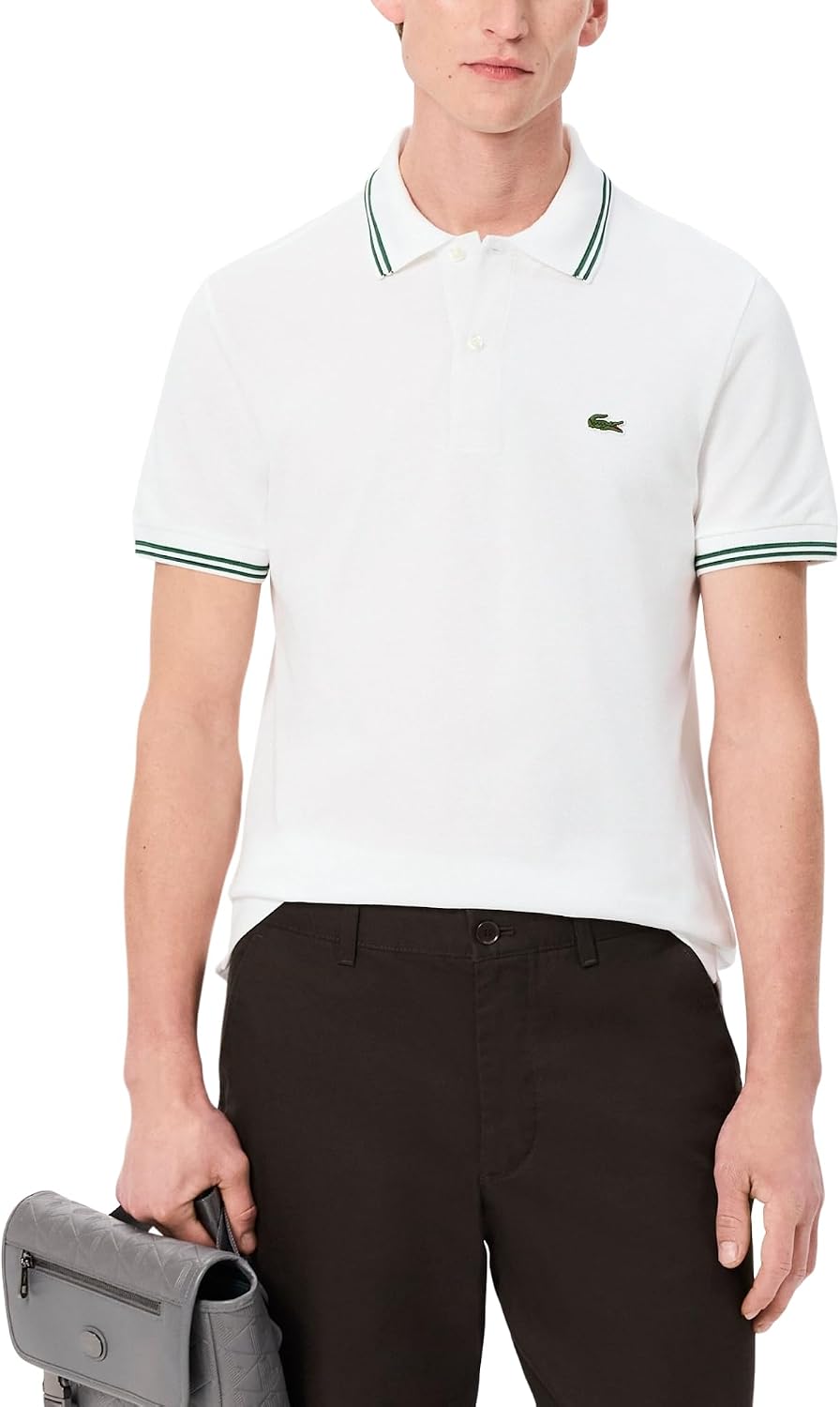 سعر ومواصفات Lacoste mens Regular Fit Contrast Stitching Polo Regular Fit Contrast Stitching Polo (pack of 1) (B0DQWQ5XSM) على Amazon EG
