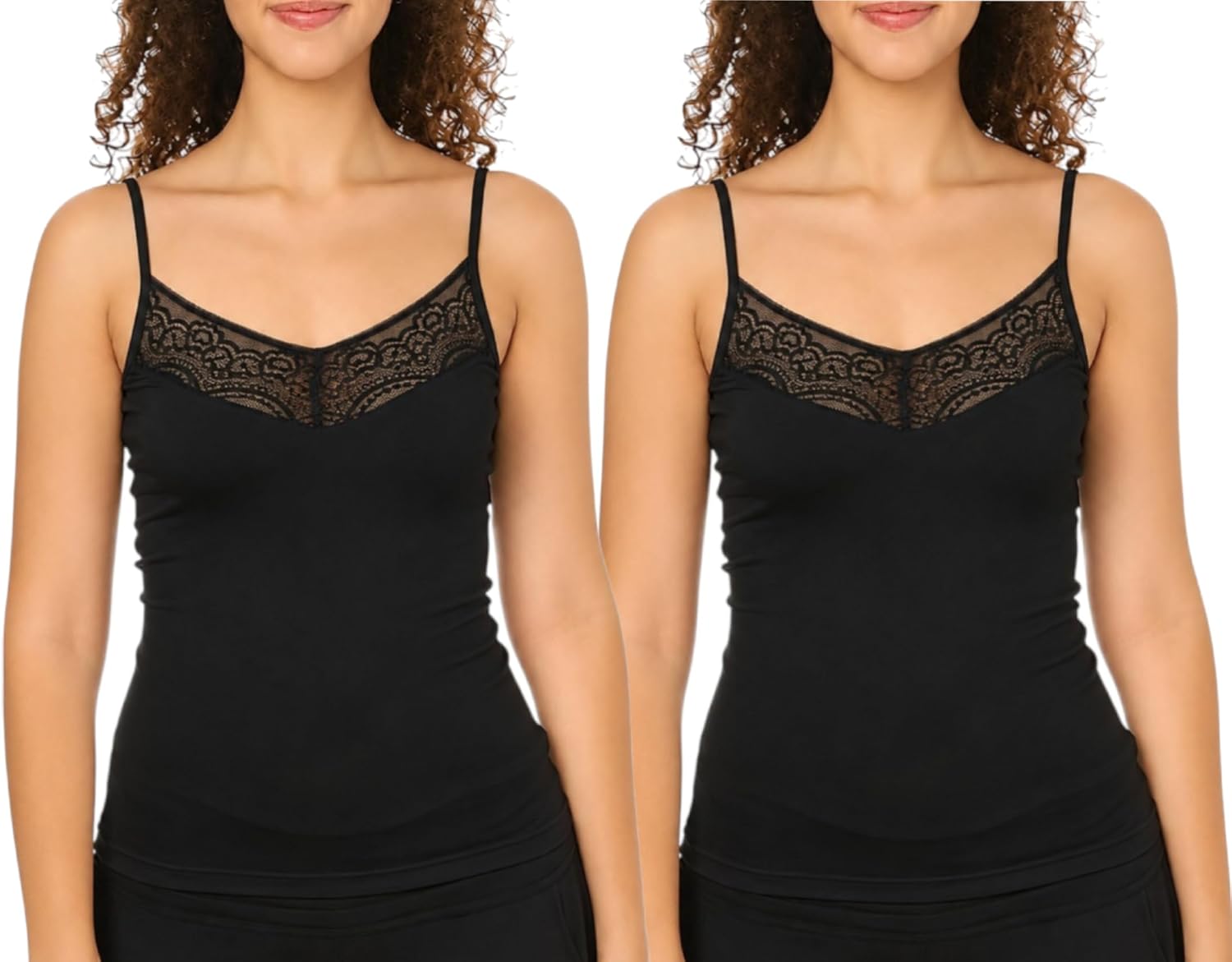 سعر ومواصفات Lasso Cotton Set Of 2 Pieces Tank Top With Danteil For Women-Black-M (B0HJDB4GSR) على Amazon EG