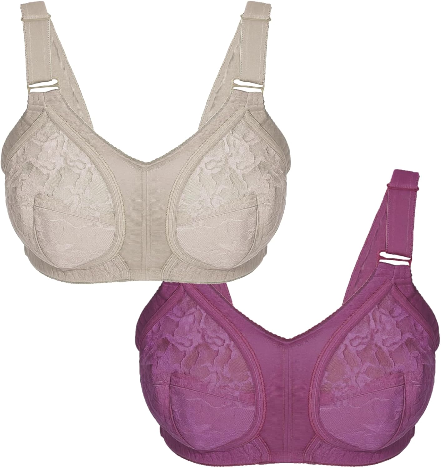 سعر ومواصفات Lasso Womens Set Of 2 Pieces Super Support Bra Cup D Bra (pack of 1) (B0HJD4NF32) على Amazon EG