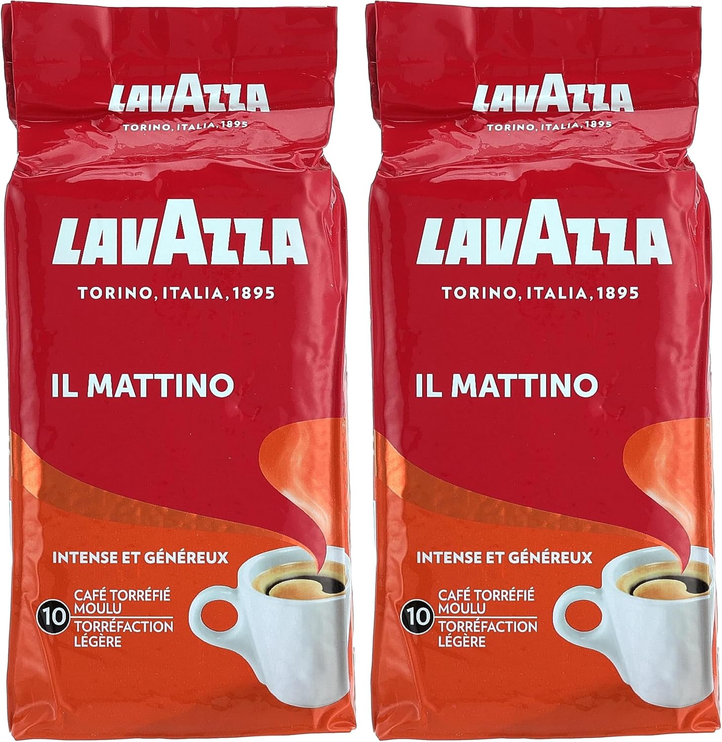 سعر ومواصفات Lavazza IL Mattino Grounded Coffee -250 gms dark Roast (Pack of 2) (B0HLDLDC6R) على Amazon EG