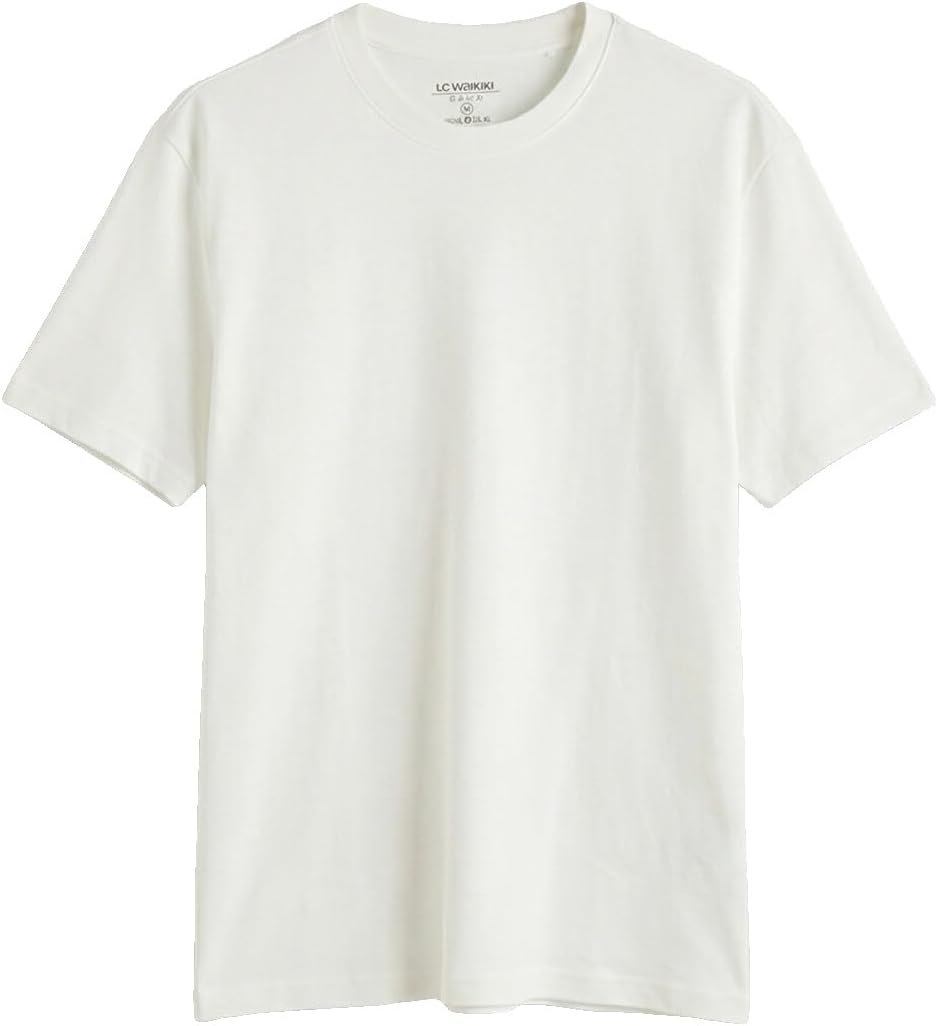 سعر ومواصفات LC WAIKIKI%100 Cotton Loose Fit Basic Thick T-Shirt Xl White (B0HKSRH2CG) على Amazon EG