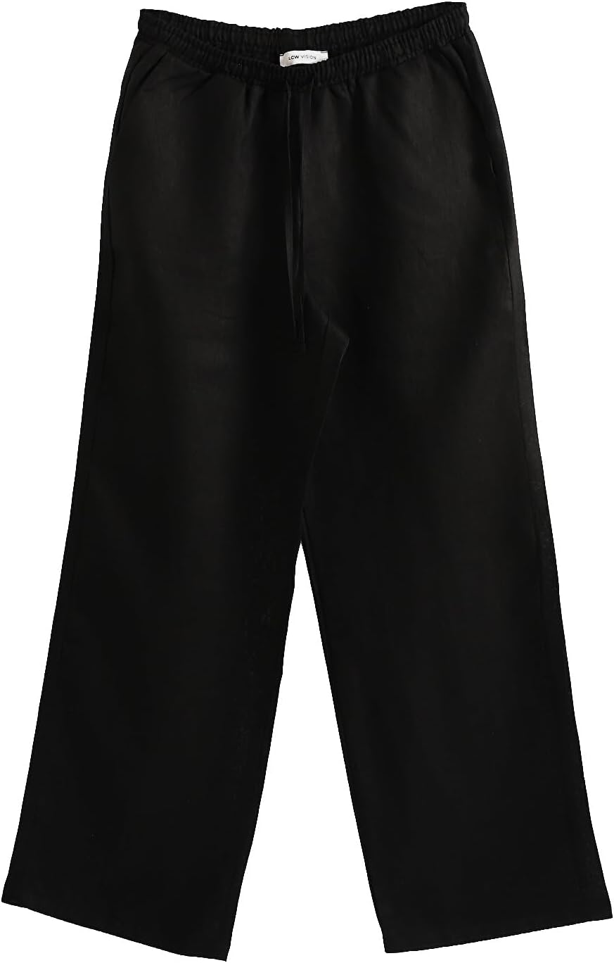سعر ومواصفات LC WAIKIKI 100% Linen Women'S Elastic Waist Trousers 34 Black (B0HKTLS737) على Amazon EG
