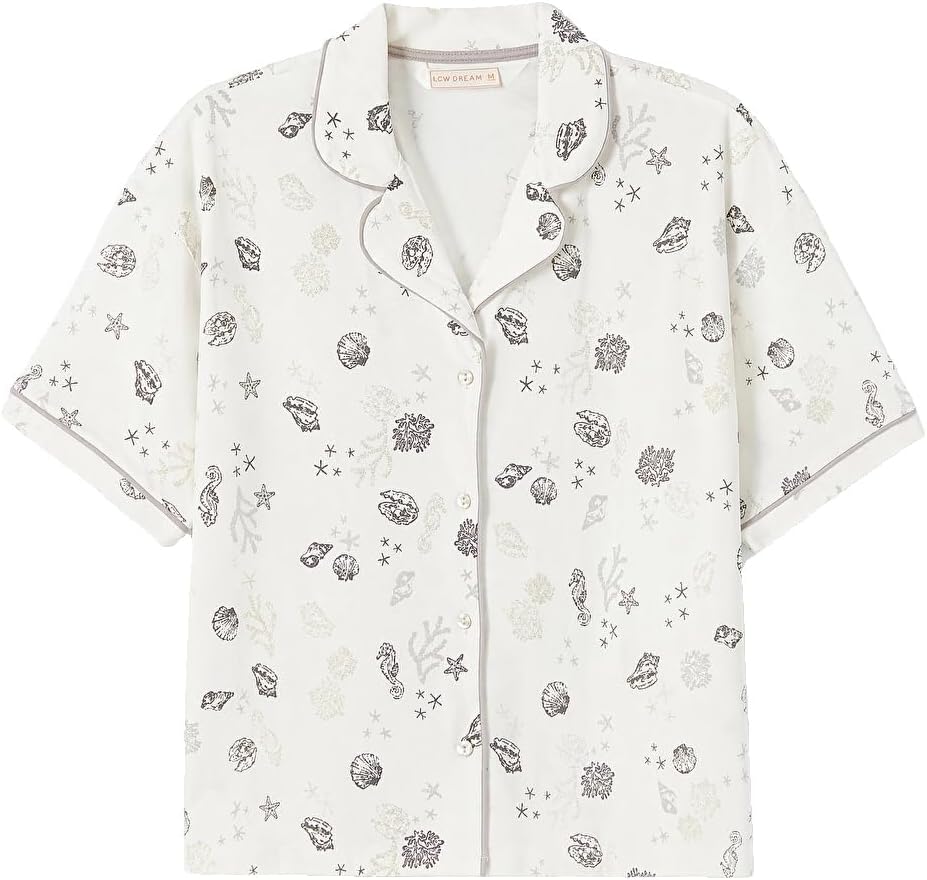 سعر ومواصفات LC WAIKIKI Collared Neck 100% Cotton Women'S Shortie Pyjama Set S Ecru (B0HKTM5TH7) على Amazon EG
