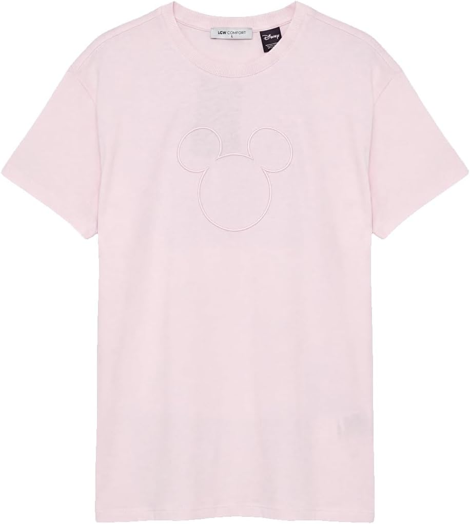 سعر ومواصفات LC WAIKIKI Corn Printed 100% Cotton Women's Sport T-Shirt (B0HKSZ346K) على Amazon EG