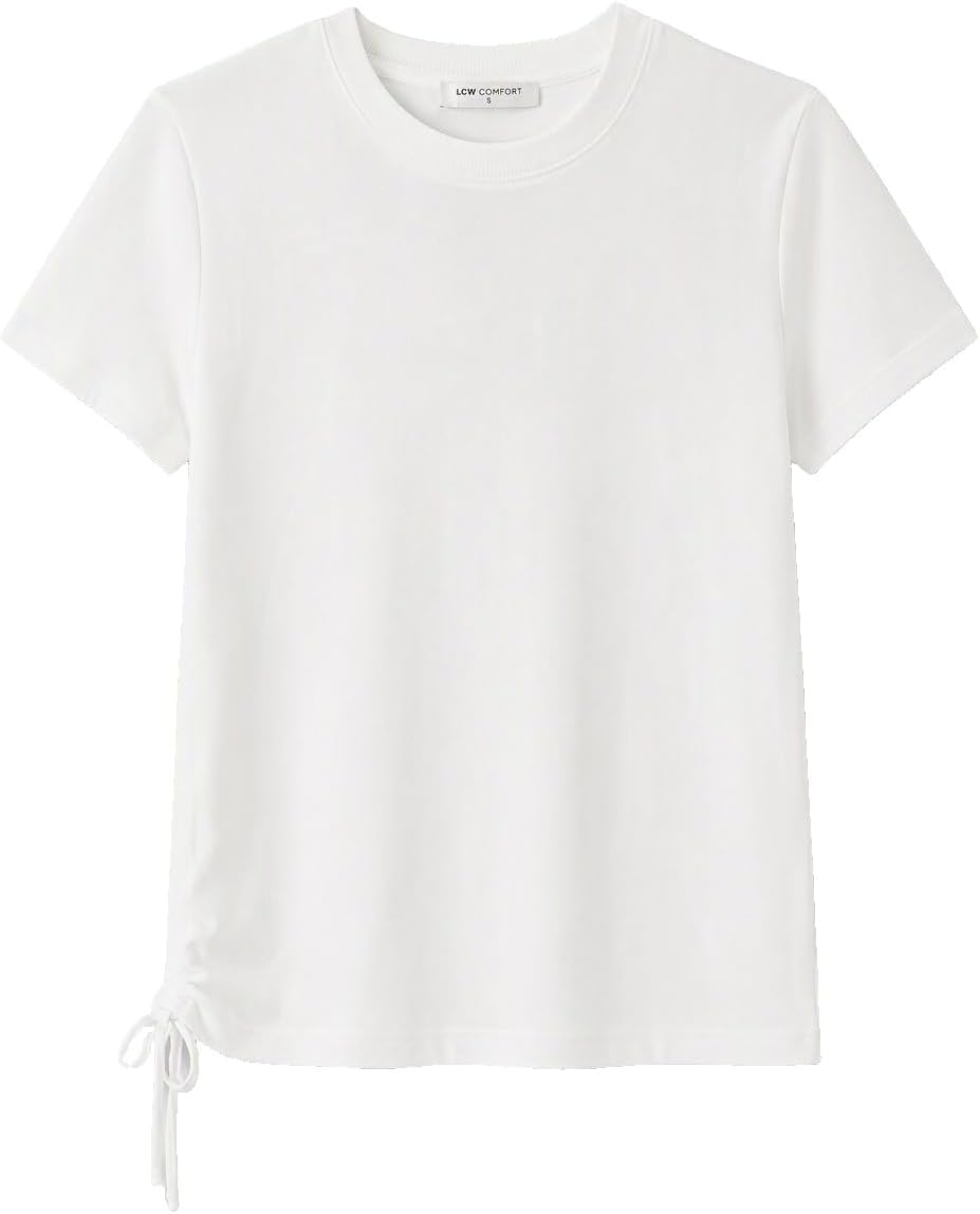 سعر ومواصفات LC WAIKIKI Crew Neck%100 Cotton Women'S T-Shirt 2Xl White (B0HKSWTLY6) على Amazon EG