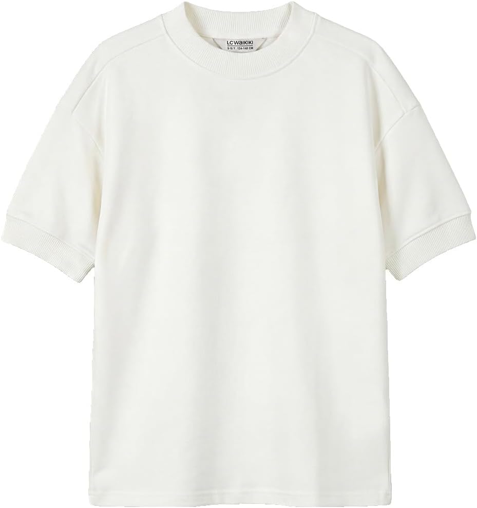 سعر ومواصفات LC WAIKIKI Crew Neck Boys' Thick Basic T-Shirt 10-11 Years White (B0HKSZVXZM) على Amazon EG
