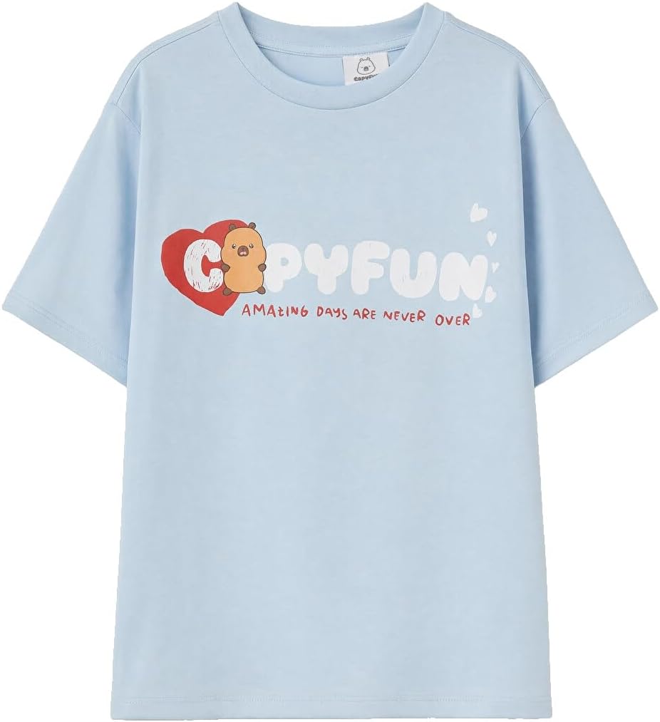 سعر ومواصفات LC WAIKIKI Crew Neck Capyfun Printed Girls' T-Shirt 8-9 Years Blue (B0HKT3HP3B) على Amazon EG