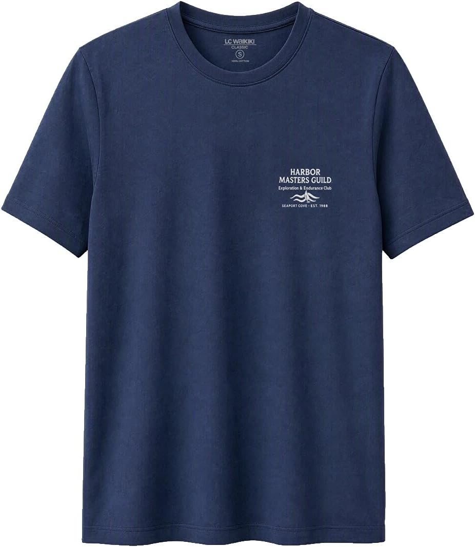 سعر ومواصفات LC WAIKIKI Crew Neck Cotton Men'S T-Shirt Xxl Navy (B0HKSQFL3L) على Amazon EG