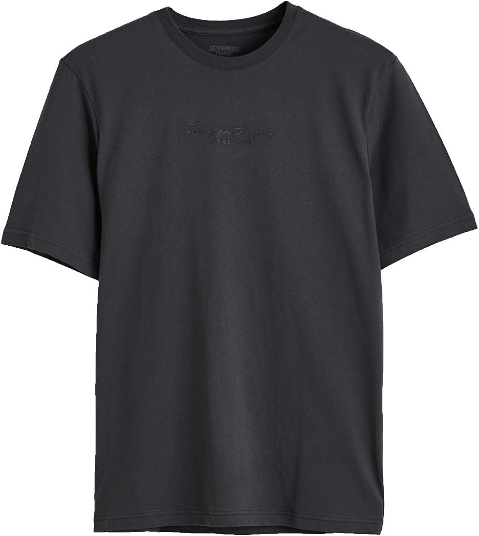 سعر ومواصفات LC WAIKIKI Crew Neck Embroidered Men'S T-Shirt L Anthracite (B0HKST9XTJ) على Amazon EG