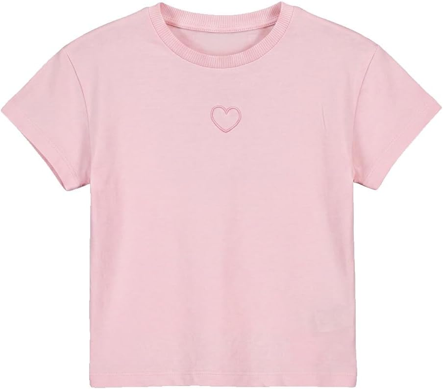 سعر ومواصفات LC WAIKIKI Crew Neck Embroidered Short Sleeve Girls' T-Shirt 4-5 Years Pink (B0HKSZJBS8) على Amazon EG
