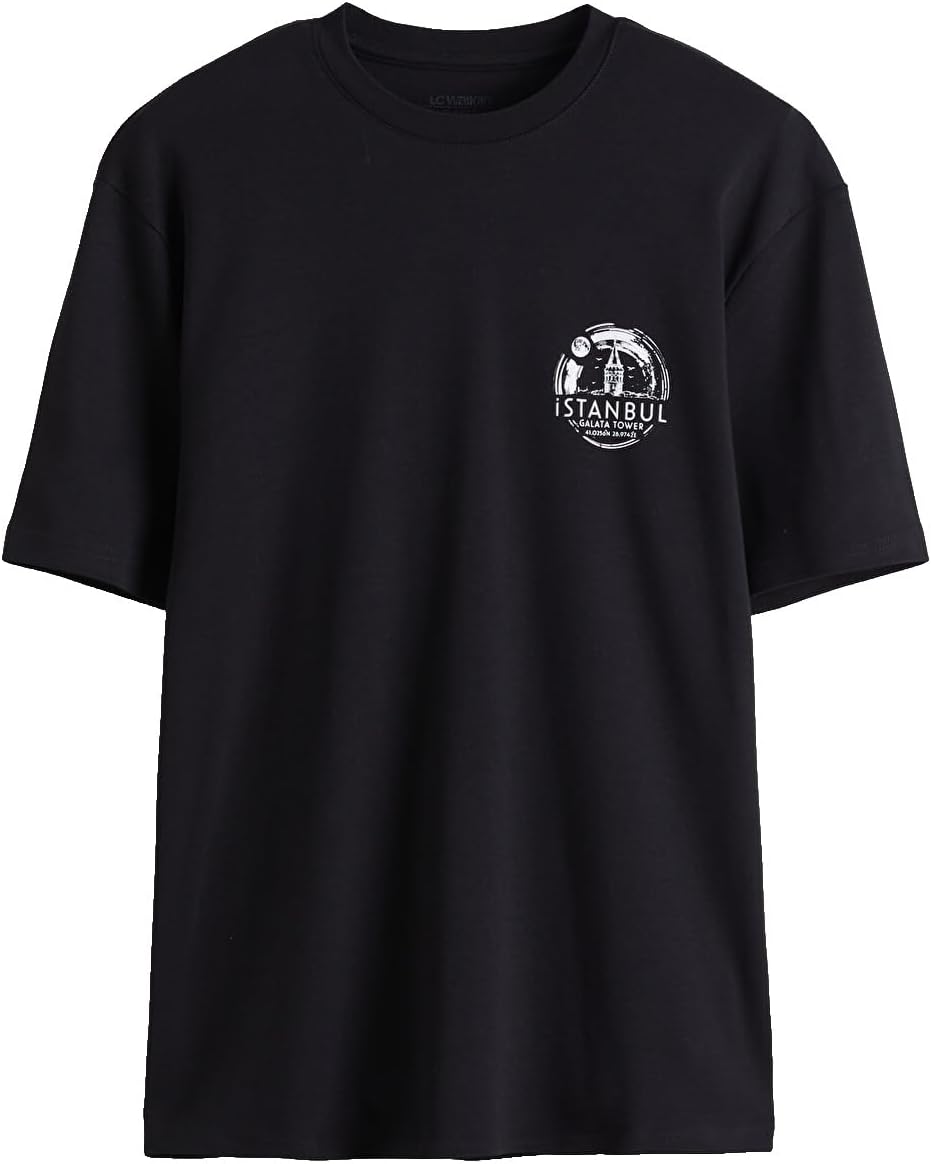 سعر ومواصفات LC WAIKIKI Crew Neck Istanbul Printed Men'S T-Shirt S Black W5MI63Z8-CVL-S-8684692245691 (B0HKSS1VX6) على Amazon EG