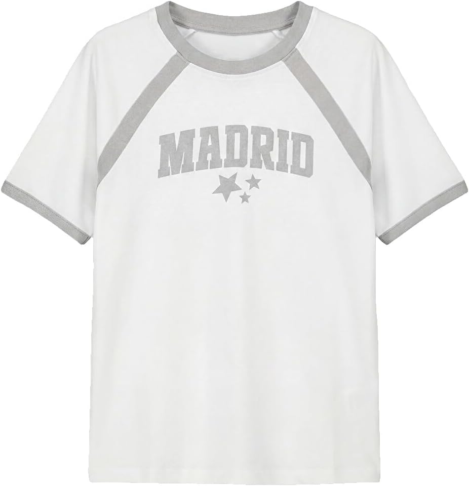 سعر ومواصفات LC WAIKIKI Crew Neck Madrid Printed Girls' T-Shirt 10-11 Years White (B0HKSYPVBS) على Amazon EG