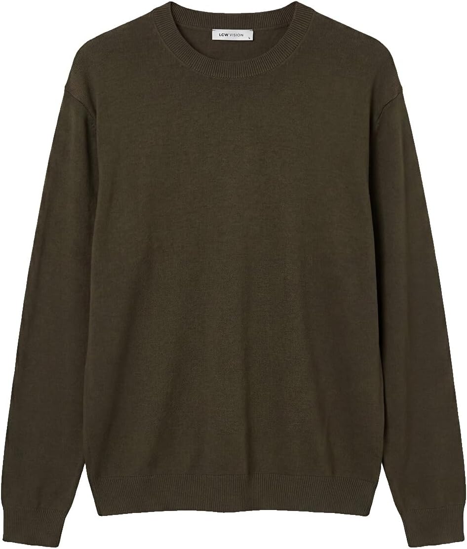 سعر ومواصفات LC WAIKIKI Crew Neck Men'S Knitwear Sweater L Khaki (B0HKTGG39H) على Amazon EG