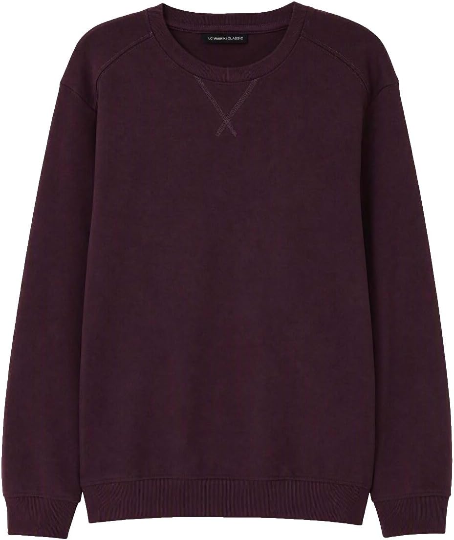 سعر ومواصفات LC WAIKIKI Crew Neck Men'S Sweatshirt S Plum (B0HKT4BPJD) على Amazon EG
