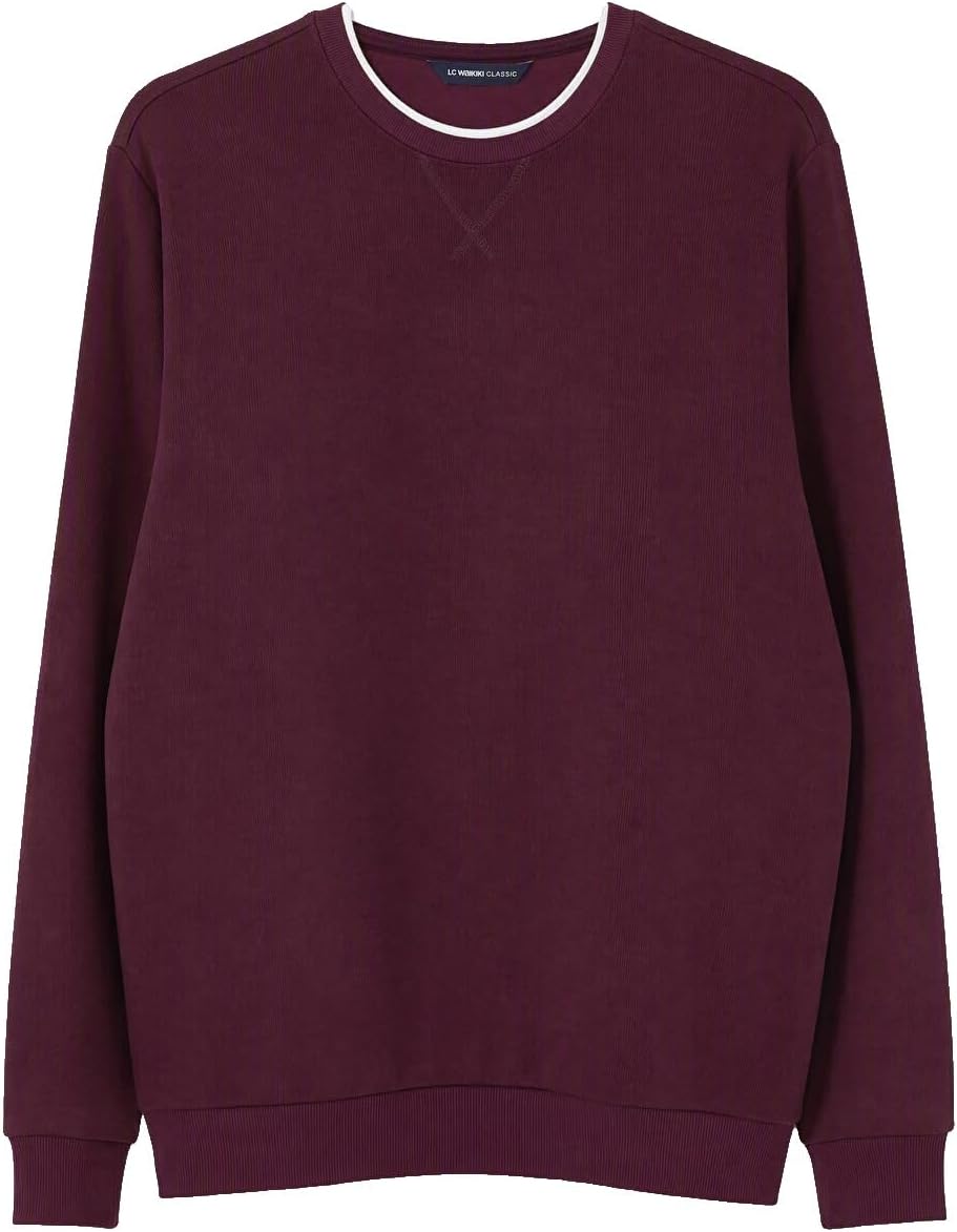 سعر ومواصفات LC WAIKIKI Crew Neck Men'S Sweatshirt Xxl Bordeaux (B0HKTJZV9S) على Amazon EG