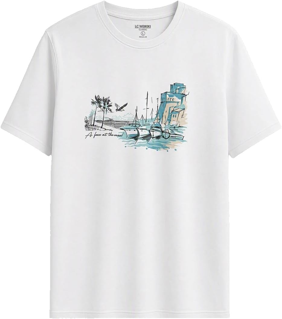 سعر ومواصفات LC WAIKIKI Crew Neck Men'S T-Shirt S6MR31Z8-Q6K (B0HKSQXC7V) على Amazon EG