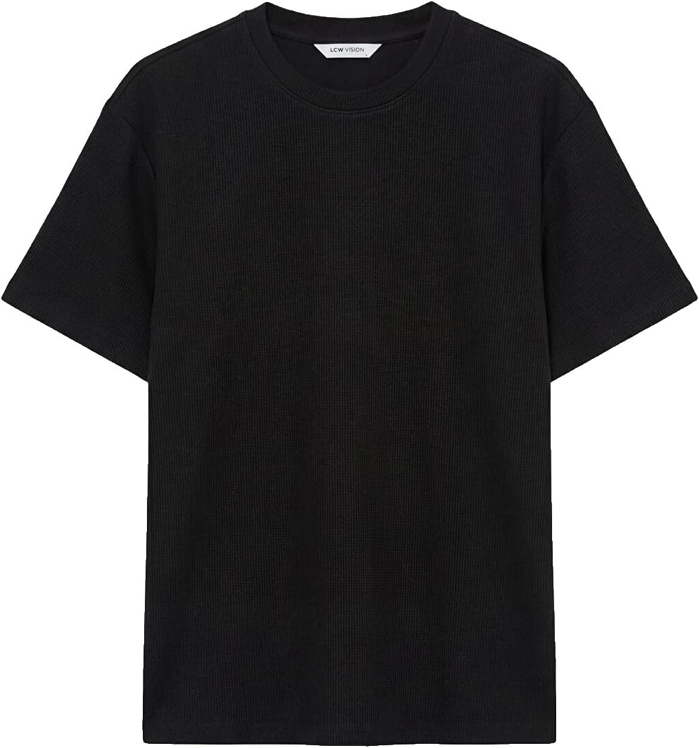 سعر ومواصفات LC WAIKIKI Crew Neck Men'S T-Shirt S Black S6GK49Z8-CVL-S-8685000031791 (B0HKT3DX2S) على Amazon EG
