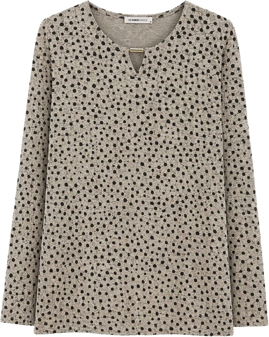 سعر ومواصفات LC WAIKIKI Crew Neck Polka Dot Blouse M Beige (B0HKT7QSZH) على Amazon EG