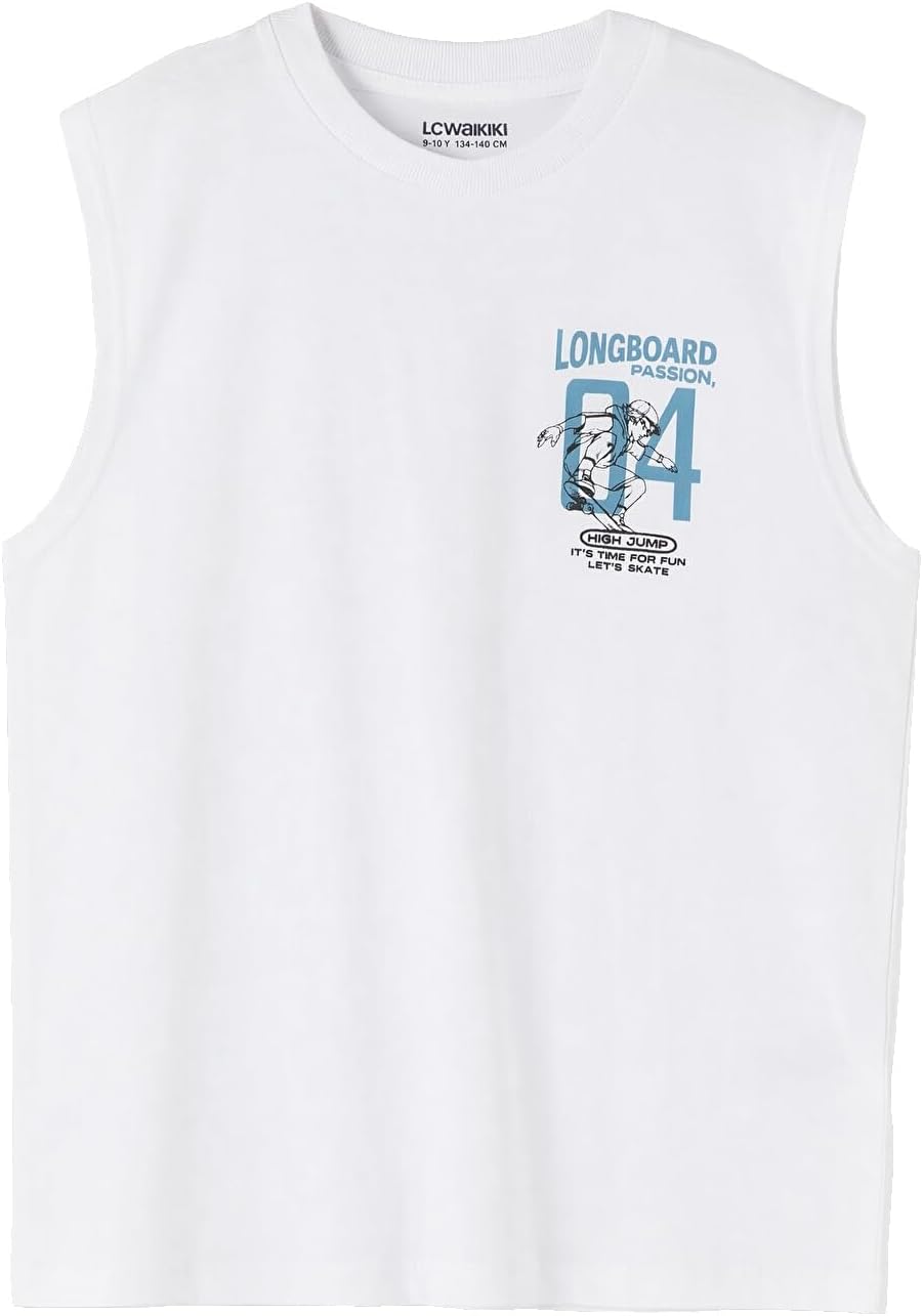 سعر ومواصفات LC WAIKIKI Crew Neck Printed Boys' Tank Top S6C672Z4-Q6K (B0HKSVZQ1W) على Amazon EG