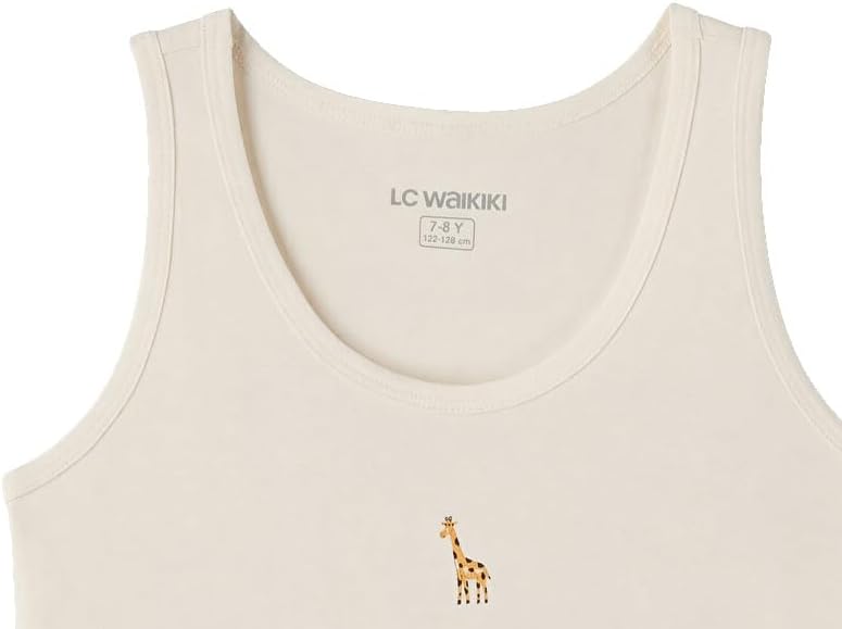 سعر ومواصفات LC WAIKIKI Crew Neck Printed Boys' Vest 2 Pack 3-4 Years Ecru (B0HKT1S75C) على Amazon EG