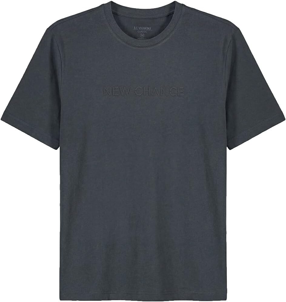 سعر ومواصفات LC WAIKIKI Crew Neck Printed Men'S Jersey T-Shirt L Anthracite (B0HKSNGYT8) على Amazon EG