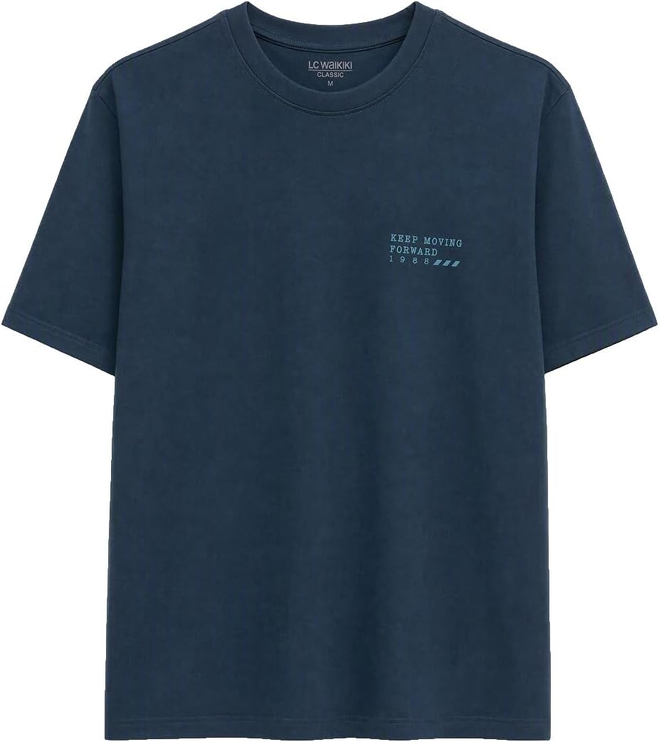 سعر ومواصفات LC WAIKIKI Crew Neck Printed Men'S T-Shirt M Petrol (B0HKSYXS6H) على Amazon EG