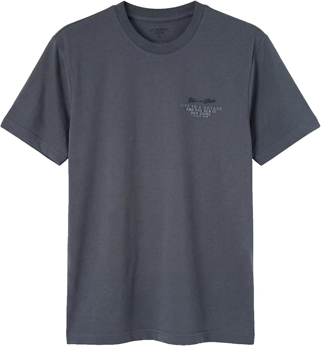 سعر ومواصفات LC WAIKIKI Crew Neck Printed Men'S T-Shirt 2Xl Anthracite (B0HKT5D1YM) على Amazon EG