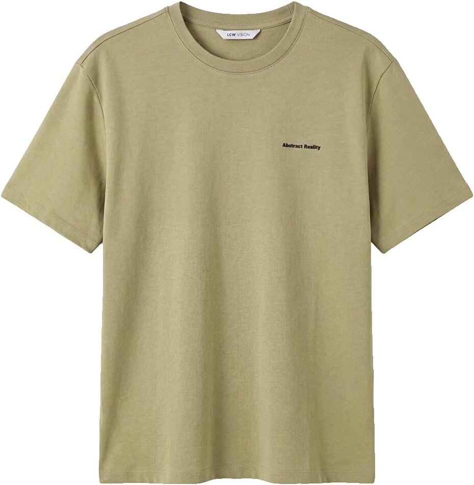 سعر ومواصفات LC WAIKIKI Crew Neck Printed Men'S T-Shirt L Beige (B0HKTLQH14) على Amazon EG