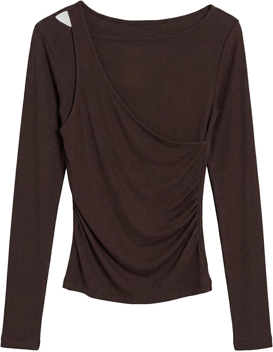 سعر ومواصفات LC WAIKIKI Crew Neck Ruched Women'S Body L Brown (B0HKT31YGN) على Amazon EG