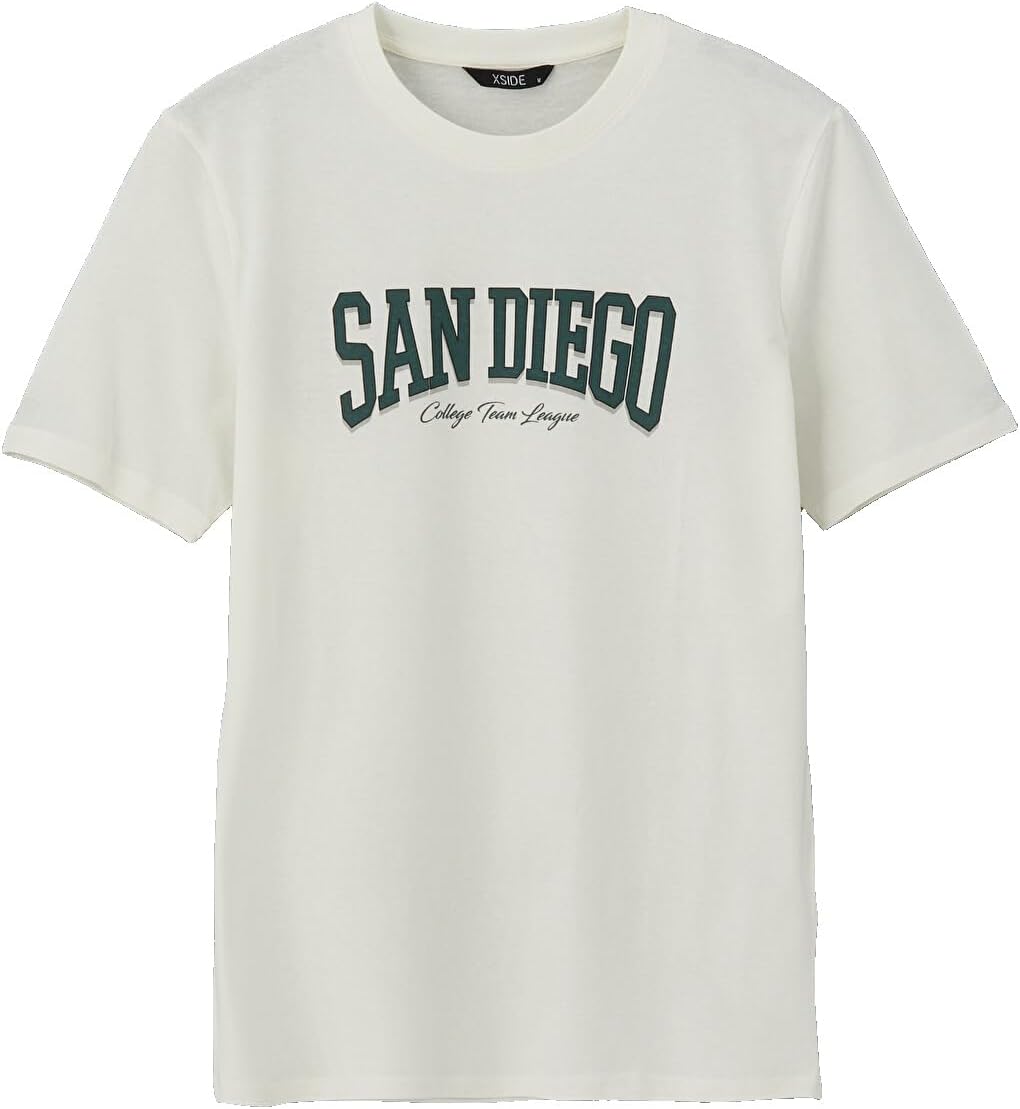 سعر ومواصفات LC WAIKIKI Crew Neck San Diego Printed Jersey Men'S T-Shirt Xxl White (B0HKSY4M7Y) على Amazon EG