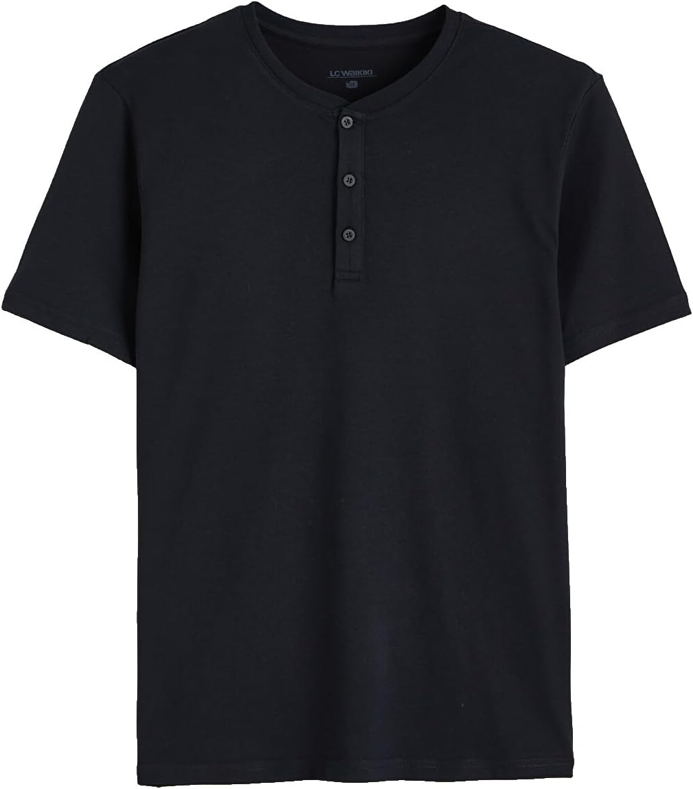 سعر ومواصفات LC WAIKIKI Crew Neck Short Sleeve Men'S Pyjamas Top L Black S65930Z8-CVL-L-8684694180259 (B0HKT2MVN1) على Amazon EG