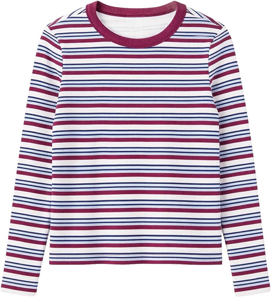 سعر ومواصفات LC WAIKIKI Crew Neck Striped Girls' T-Shirt (B0HJW4V574) على Amazon EG