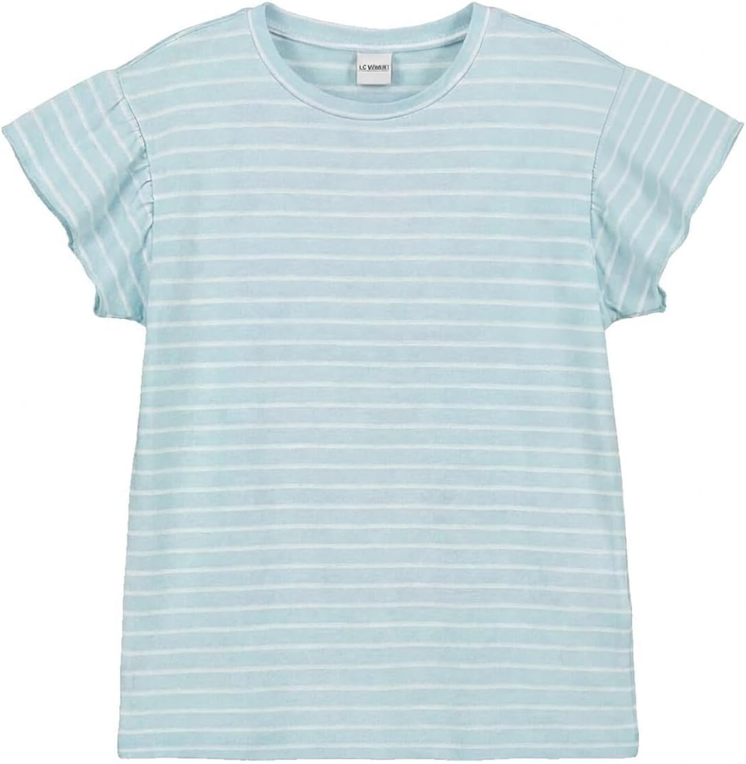 سعر ومواصفات LC WAIKIKI Crew Neck Striped Girls' T-Shirt 8-9 Years Blue (B0HKSVFJKF) على Amazon EG