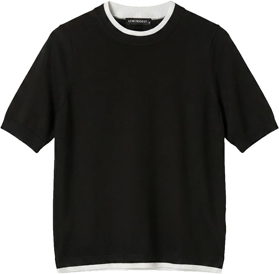 سعر ومواصفات LC WAIKIKI Crew Neck Women'S Knitwear Sweater L Black (B0HKTCNX2V) على Amazon EG
