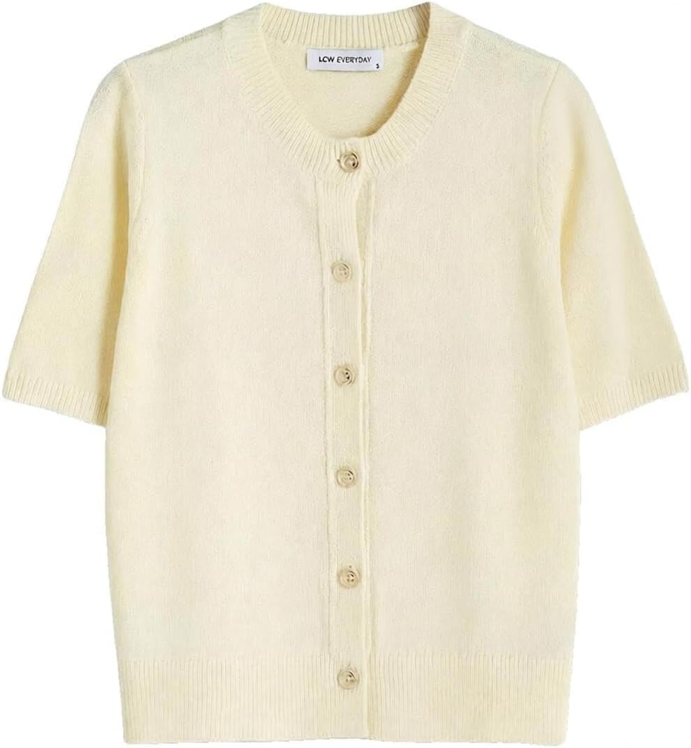 سعر ومواصفات LC WAIKIKI Crew Neck Women'S Knitwear Cardigan Xl Yellow (B0HKTD1NNL) على Amazon EG