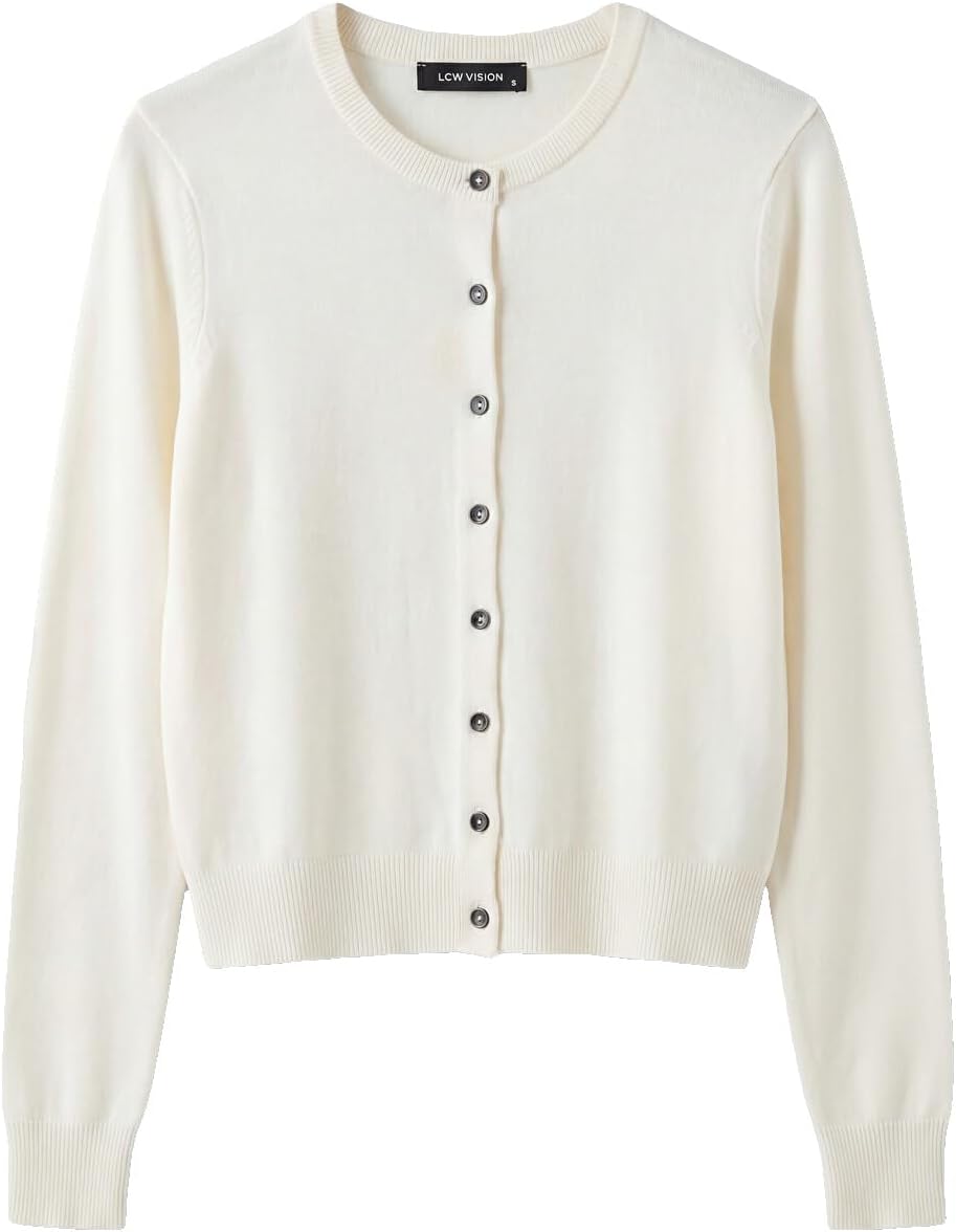 سعر ومواصفات LC WAIKIKI Crew Neck Women'S Knitwear Cardigan Xs Ecru (B0HKTD1RV8) على Amazon EG