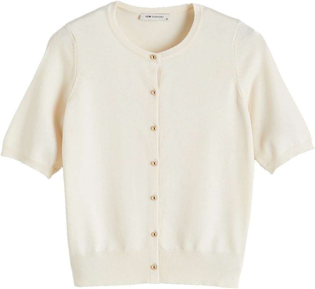 سعر ومواصفات LC WAIKIKI Crew Neck Women'S Knitwear Cardigan L White S6KK90Z8-R9J-L-8684694541395 (B0HKTFKXRS) على Amazon EG