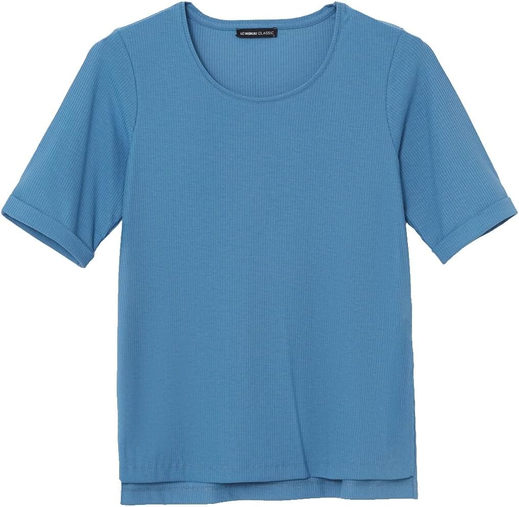 سعر ومواصفات LC WAIKIKI Crew Neck Women'S T-Shirt L Indigo (B0HKT2QC7P) على Amazon EG